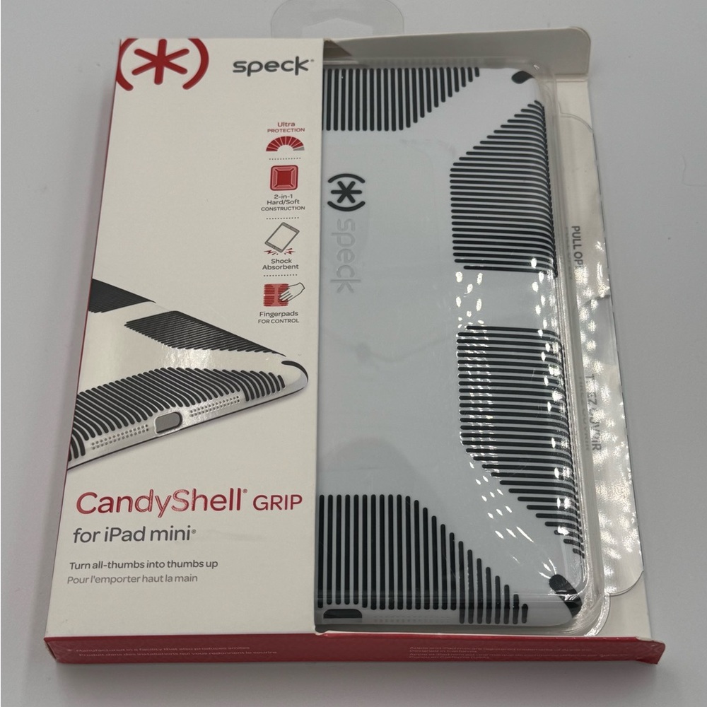 NIB Speck CandyShell Black & White Grip case for iPad Mini